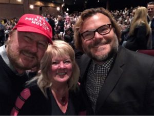 John & Jo with Jack Black  at the Sundance Film Festival